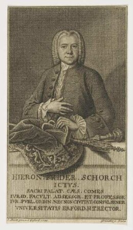Bildnis des Hieron. Frider. Schorch