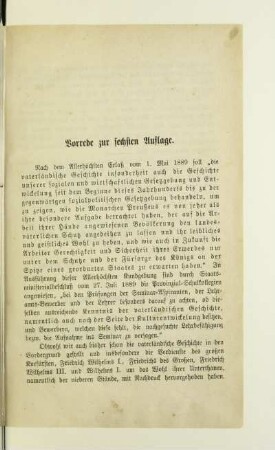 Vorrede zur sechsten Auflage
