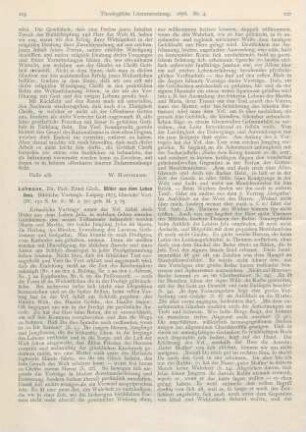119-121 [Rezension] Lehmann, Ernst Glob., Bider aus dem Leben Jesu. Biblische Vorträge