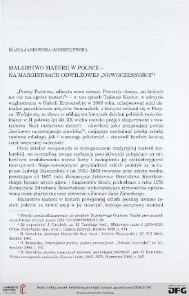 27: Malarstwo materii w Polsce - na marginesach odwilżowej "nowoczesności"