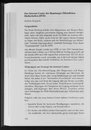 Das Internet-Center der Hamburger Öffentlichen Bücherhallen (HÖB)