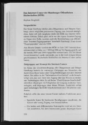Das Internet-Center der Hamburger Öffentlichen Bücherhallen (HÖB)