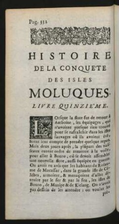 Livre quinzie'me