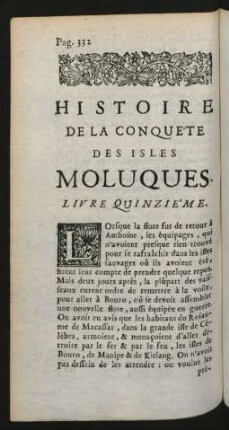 Livre quinzie'me