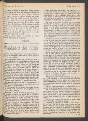 Cuidados del niño
