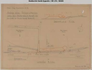 Hennef, Gleisanschluss Schüller: Neuer Gleisanschluss mit Weiche aus Richtung Hennef in km 1,186.