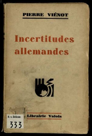 Incertitudes allemandes