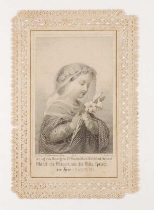 Gebetskärtchen: Bewahrung der Reinheit durch Maria