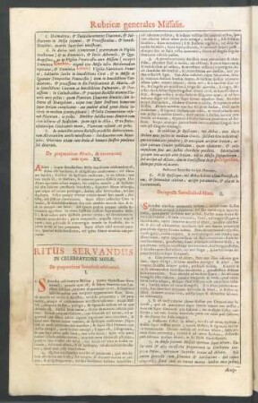 Ritus Servandus In Celebrarione Missae