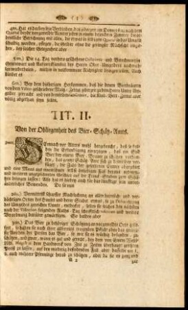 Tit. II. Von der Obliegenheit des Bier-Schätz-Amts
