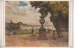 Postkartenalbum. "Schlossplatz in Karlsruhe". Schloss und Schlossplatz