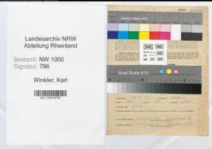 Entnazifizierung Karl Winkler, geb. 26.11.1891 (Feuerwehrmann)