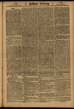 Zweite Ausgabe vom Samstag, den 29. November 1913.