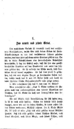 Das neunte und zehnte Gebot