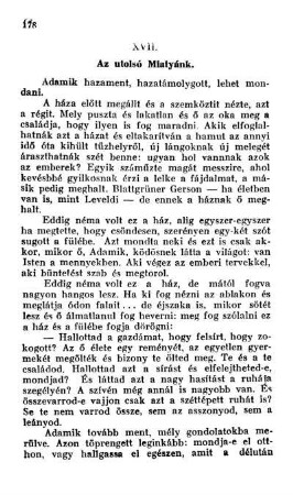 XVII. Az utolsó Miatyánk.
