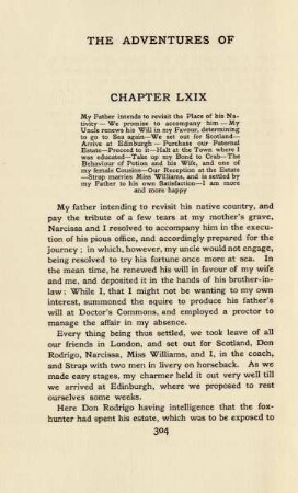 CHapter LXIX. My father intends to revisit the place of his nativity - ...