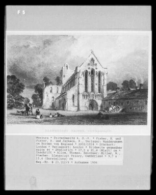 Wanderungen im Norden von England, Band 1 — Bildseite gegenüber Seite 44 — Llanercost Priory, Cumberland