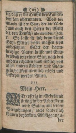 XII. Mein Herr.