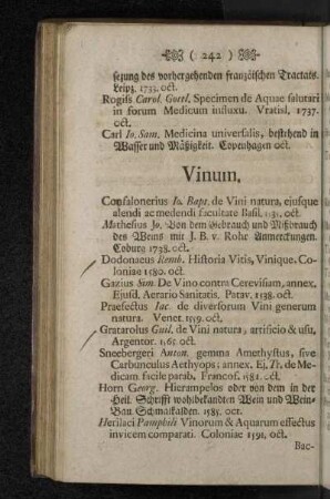 Vinum.