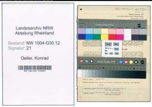 Entnazifizierung Konrad Oeller , geb. 17.02.1908 (Kaufm.Angestellter)