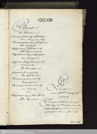 CXLVIII., 24. August 1858