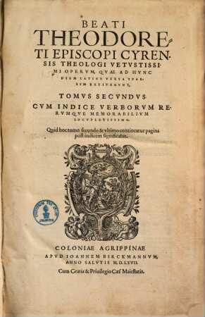 Opera, quae ad hunc diem Latine versa sparsim extiterunt, 2