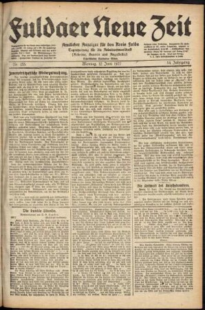 Ausgabe vom Montag, den 12. Juni 1922.