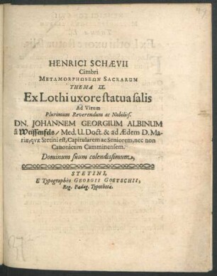 9: Ex Lothi uxore statua salis