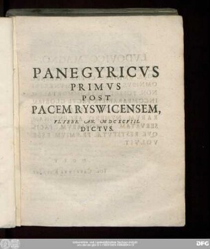 [Orationes Panegyricae]