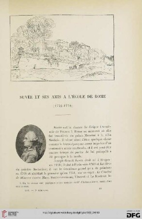 3. Pér. 30.1903: Suvée et ses amis à l'École de Rome (1772 - 1778)