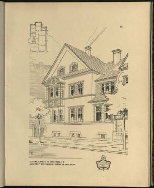 Einfamilienhaus in Karlsruhe I. B. Architekt: Professor F. Ratzel in Karlsruhe-