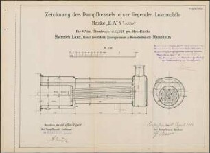 Aufstellung und Betrieb eines Dampfkessels im Sägewerk des Gustav Braun in Friesenheim