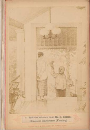 9. Indische schetsen door Mr. D. Beets. Chineesche marskramer (Klontong)