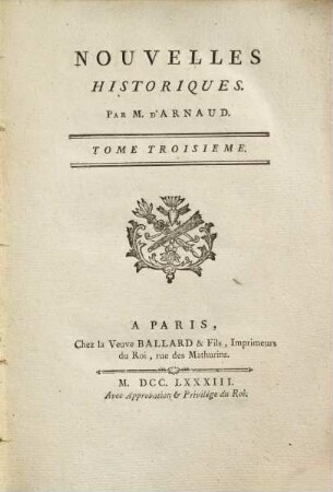 Nouvelles Historiques, 3