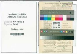 Entnazifizierung Mia Siebers , geb. 22.08.1919 (Sekretaerin)