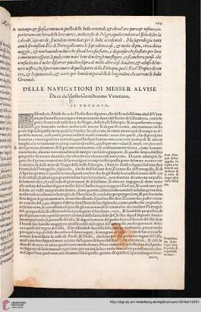 Delle navigationi di Messer Alvise