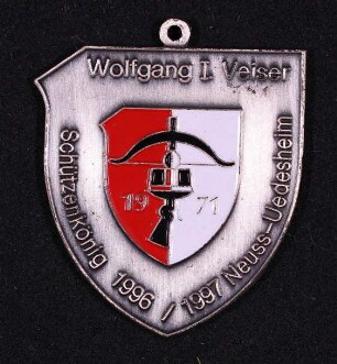 Orden Schützenkönig Neuss-Uedesheim 1996/97 Wolfgang Veiser