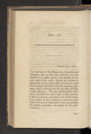 Sect. XXI. Hindoo Notions with Regard to Marriage