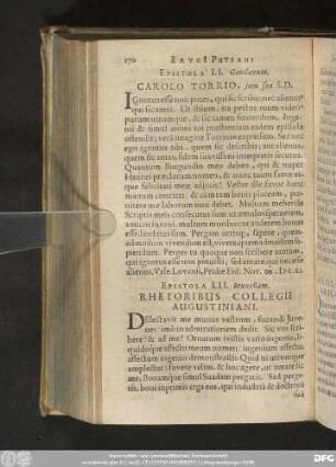 Epistola LII. Bruxellam. Rhetoribus Collegii Augustiniani.