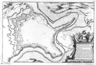 Plan de Luxembourg - La trancheé Ouverte le 8. May 1684. Radierung, 28,4 x 42,5 cm. Dresden: SLUB A 4372