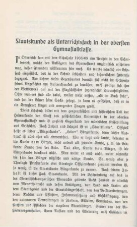 46-55 Staatskunde als Unterrichtsfach in der obersten Gymnasialklasse