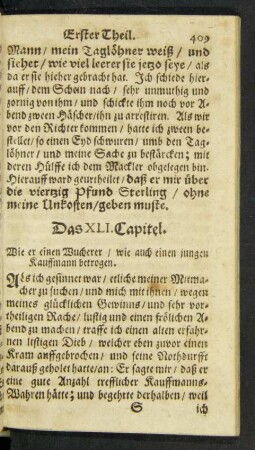 Das XLI. Capitel.