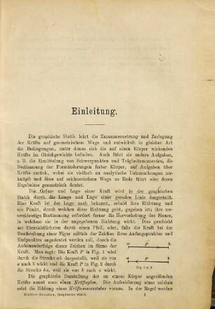 Die graphische Statik der Baukonstruktionen, 1