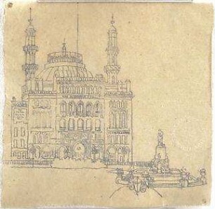 Zocher, Ernst; Architekturstudien - Perspektive