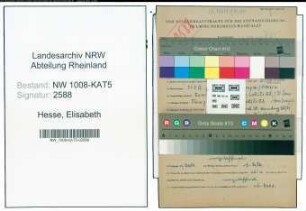 Entnazifizierung Elisabeth Hesse , geb. 26.08.1917 (Studienreferendarin)