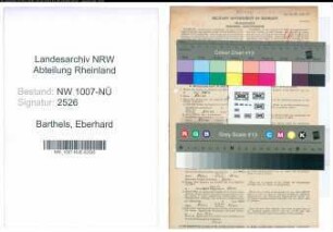 Entnazifizierung Eberhard Barthels , geb. 10.10.1910 (Schreiner)