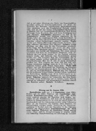Sitzung am 26. Januar 1926.