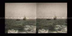 Torpedoboot schleppt S.M.S. Bravo