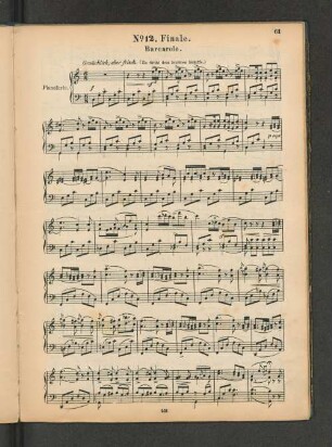 No.12. Finale. Barcarole.