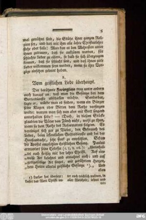 2. Vom geistlichen Liede überhaupt.